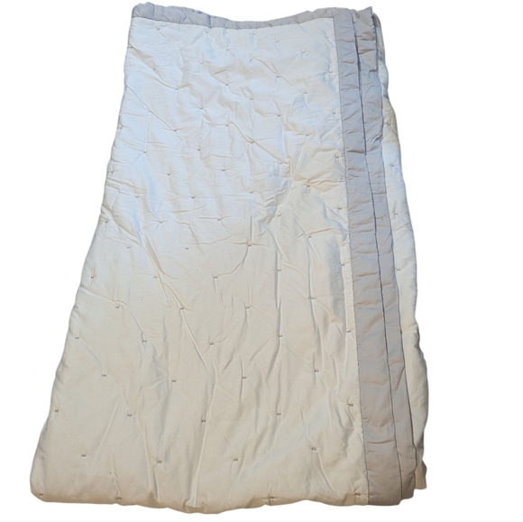 KATE SPADE Quilt Blanket Comforter King White Grey Preppy - Picture 1 of 6